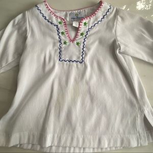 Florence Eiseman White Dress with Embroidery 18m